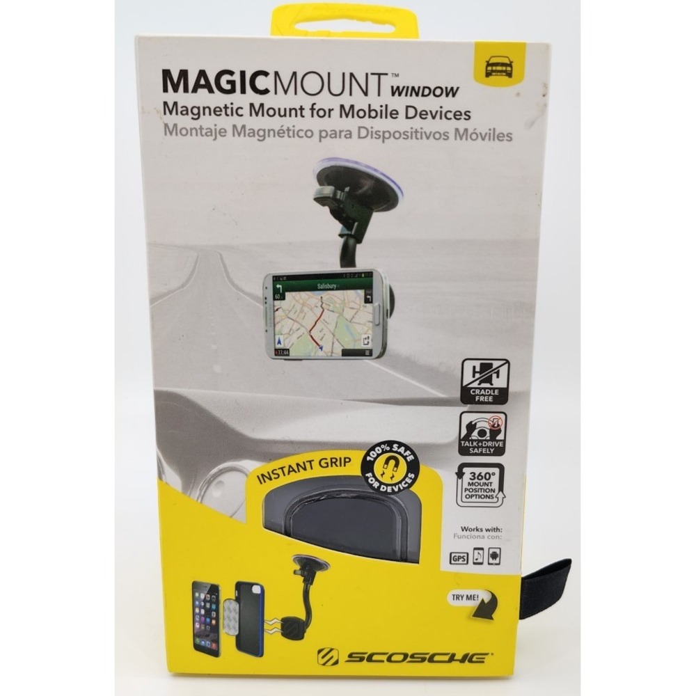 Scosche MagicMount Window Magnetic Car Mount Mobile Phone Holder New Sealed